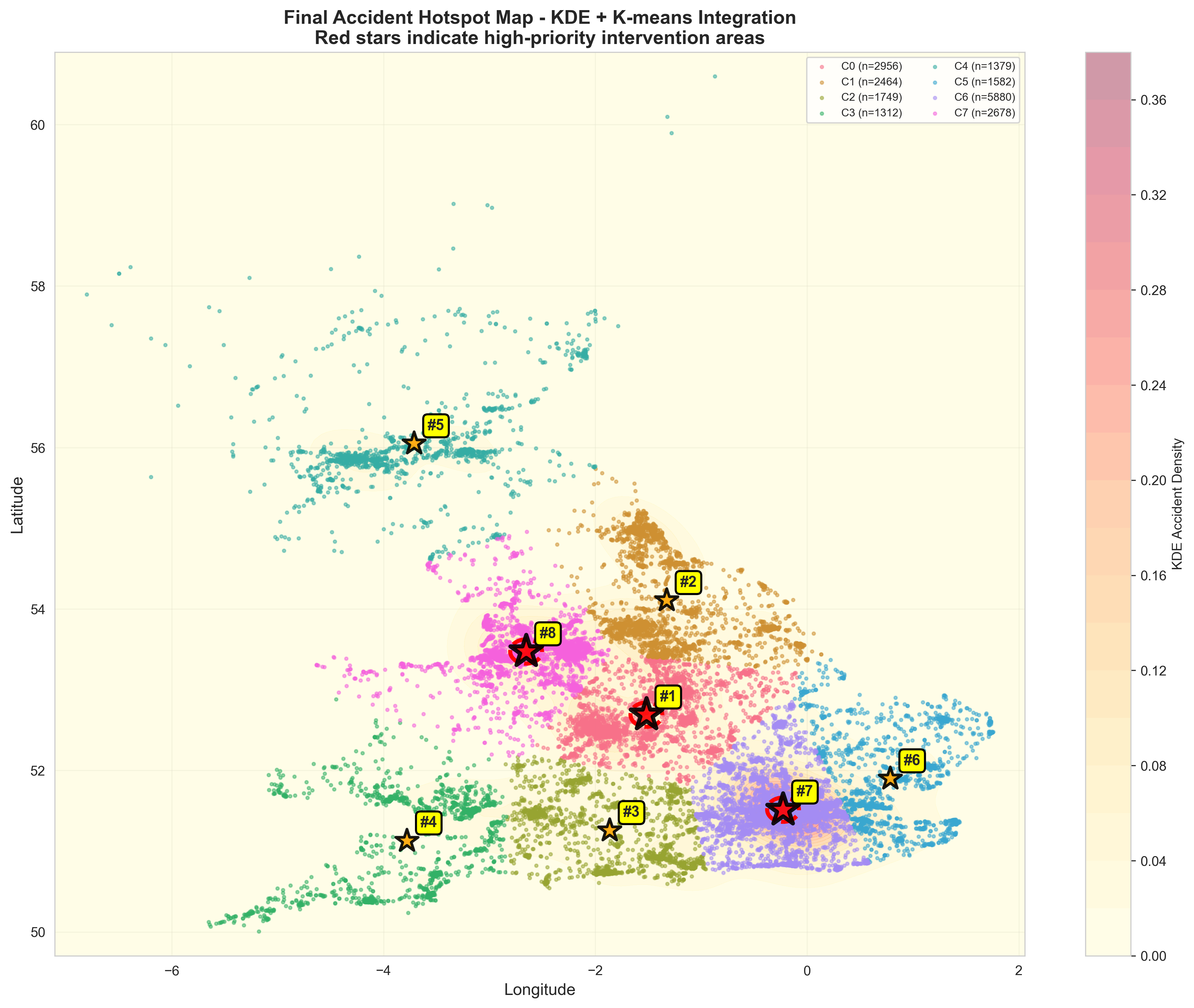 Accident Hotspot Result Map